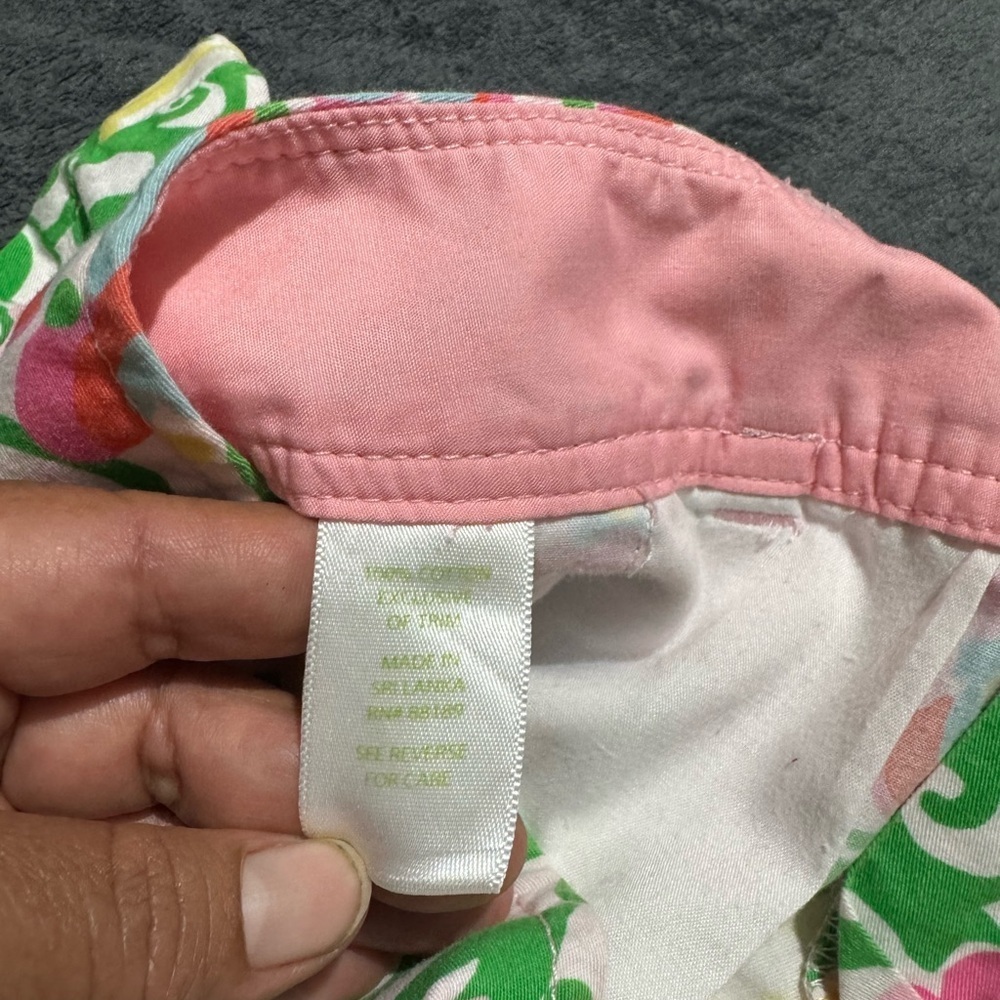 Lilly Pulitzer Pink and Green Floral High Waist Shorts - Picture 11 of 11